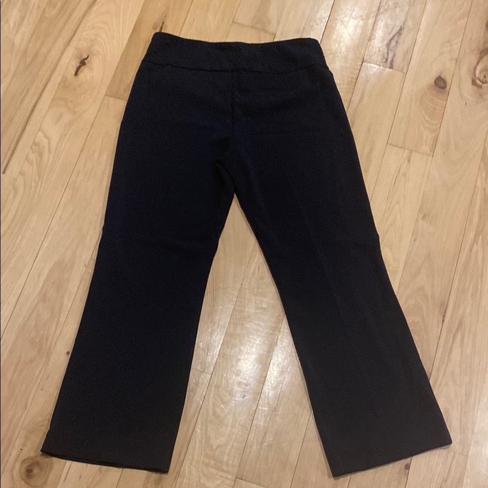 Petite Tribal Women’s Black Cropped Ankle Wide Leg Pants sz 6P